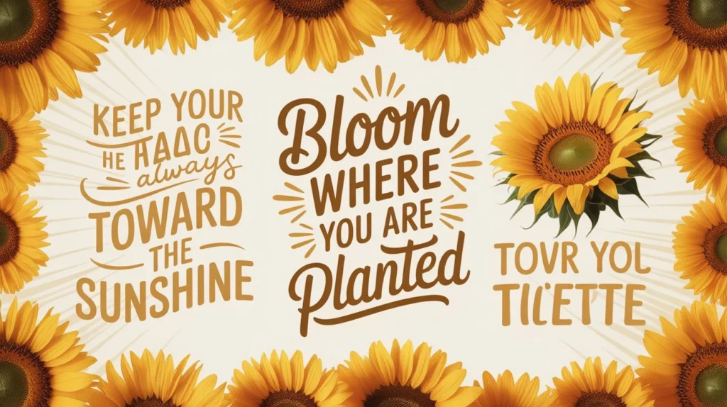 Aesthetic Sunflower Captions for Selfies