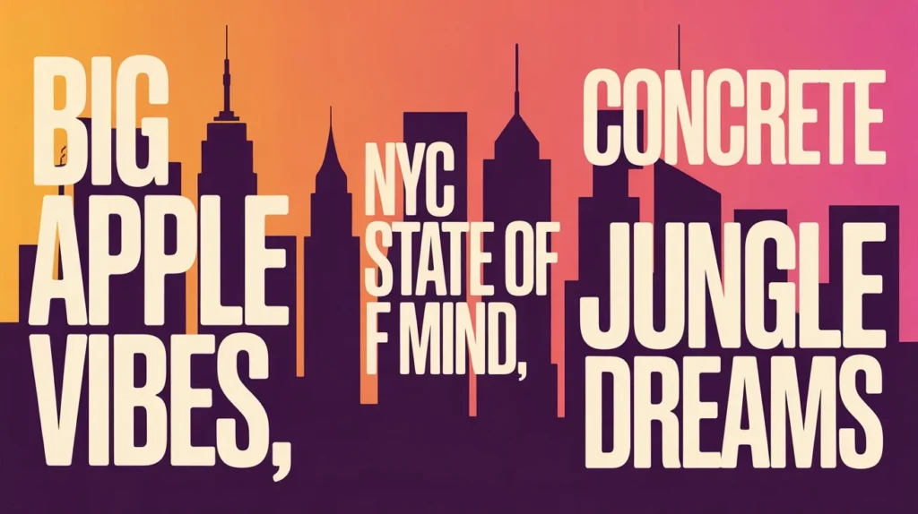 Artsy Short NYC Captions for Instagram