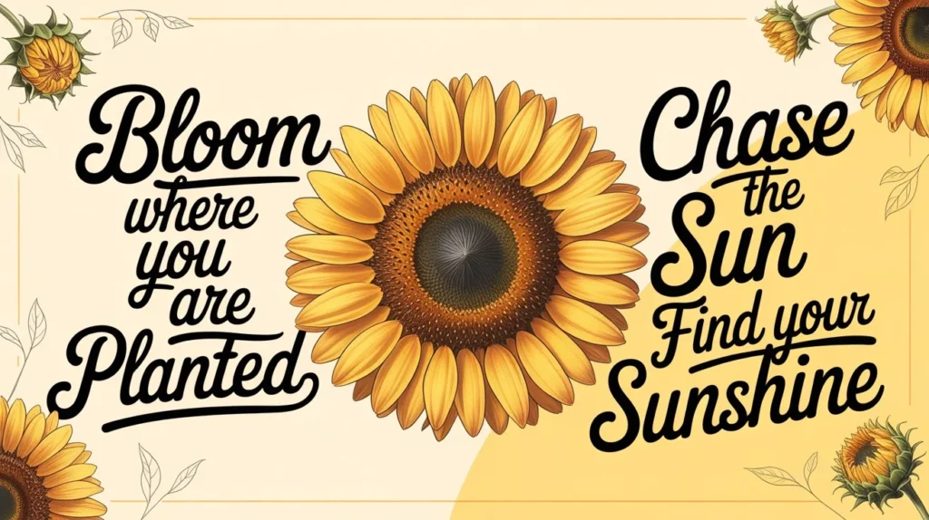 Sunflower Captions for Travel & Adventure