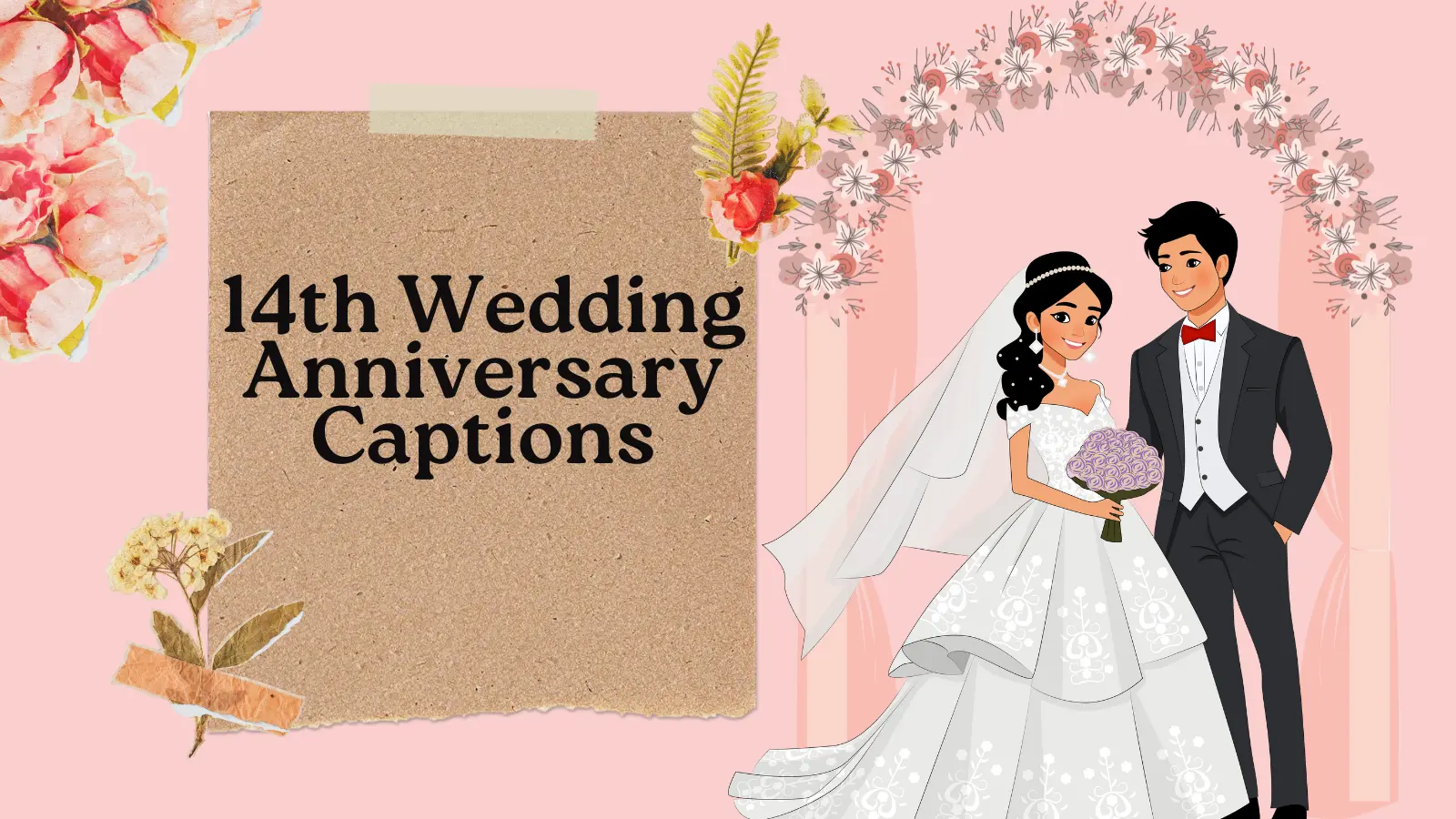 14th Wedding Anniversary Captions