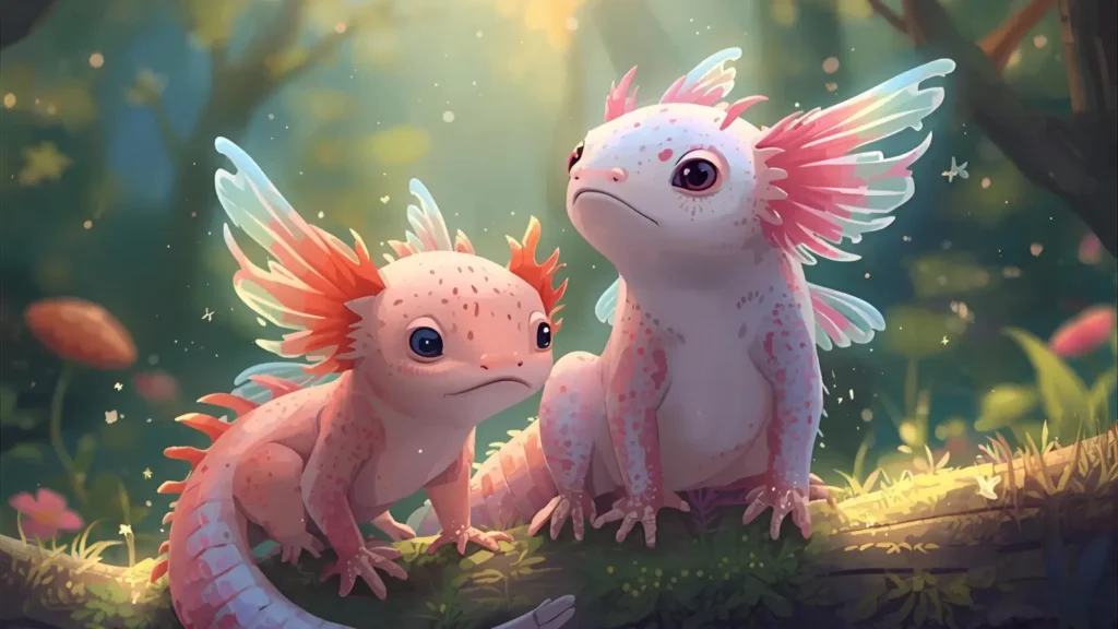 Axolotl Fairy Coloring Pages