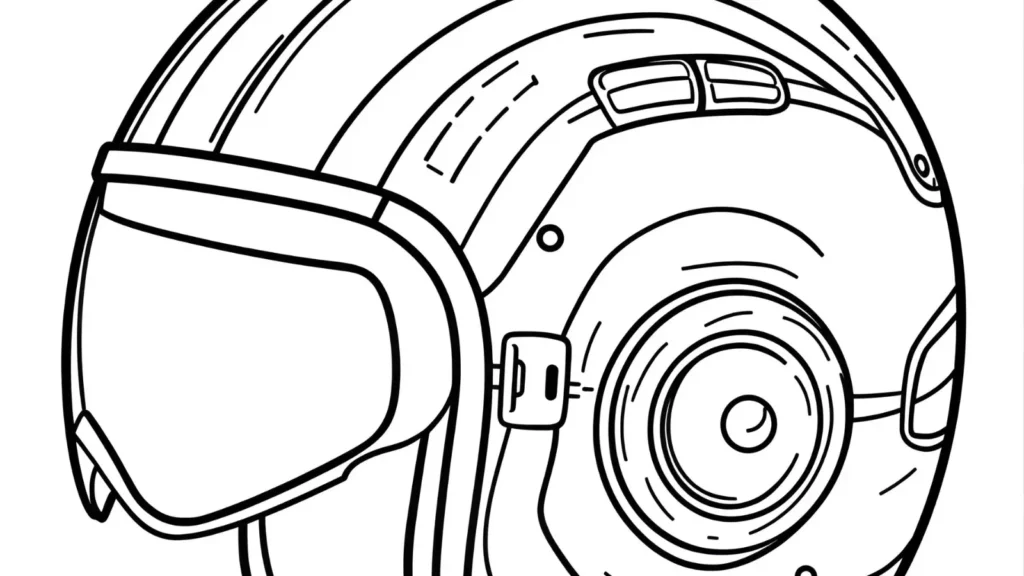 Baseball Helmet Close-Up