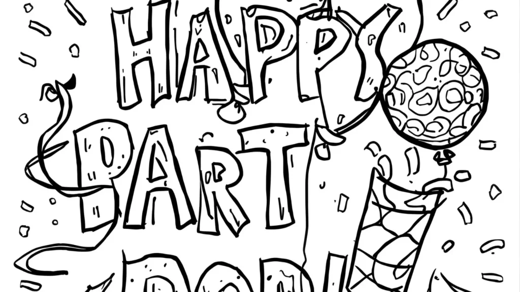 Birthday Party TMNT Pages