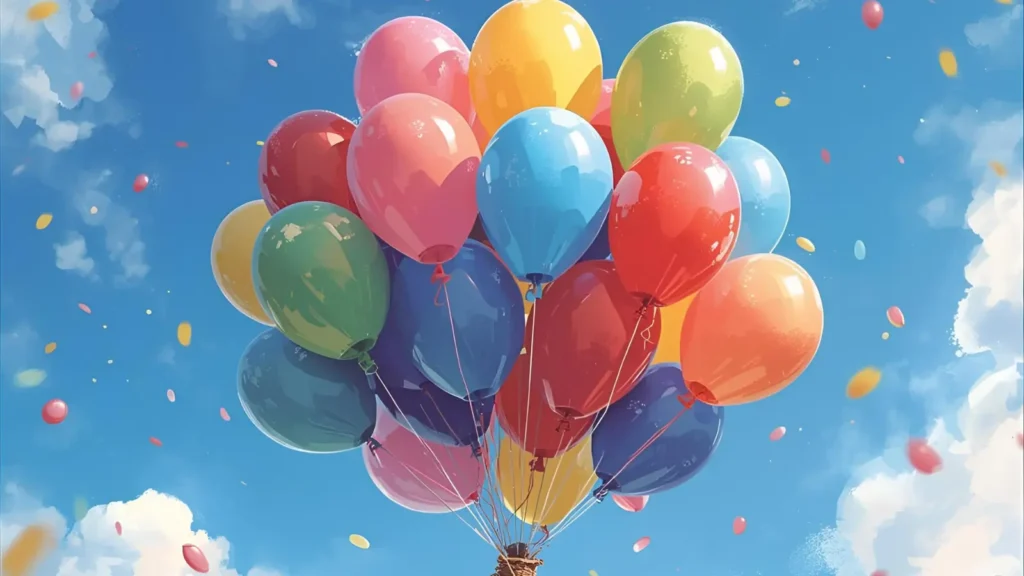 Bluey Balloon Fun Coloring Pages