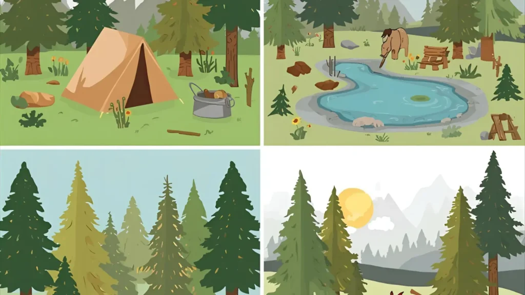 Bluey Camping Trip Coloring Pages