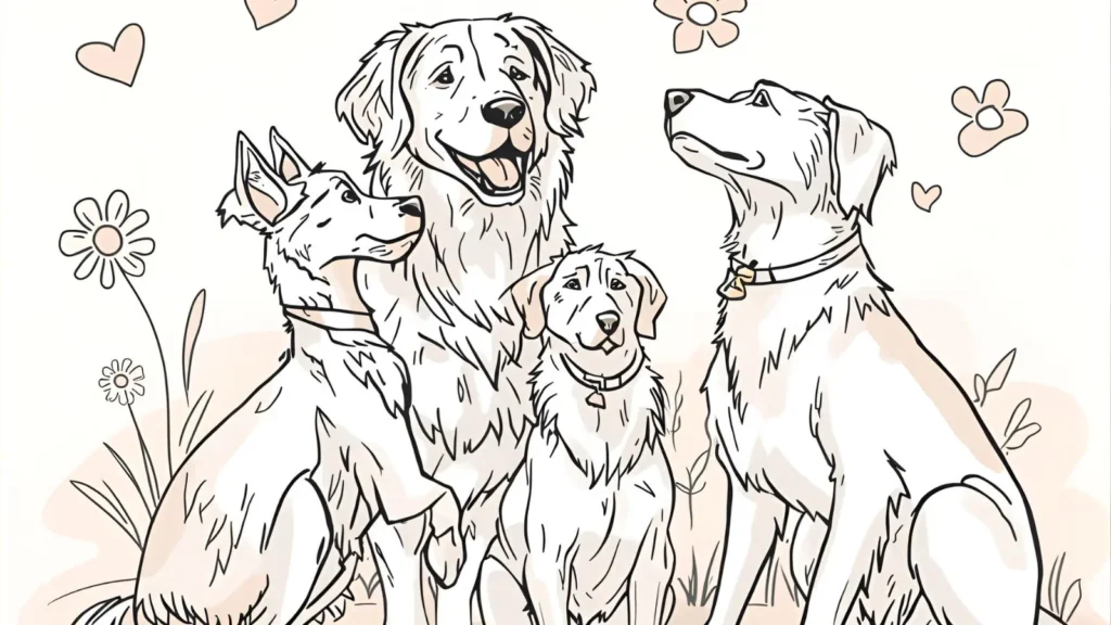 Bluey Family Time Coloring Pages