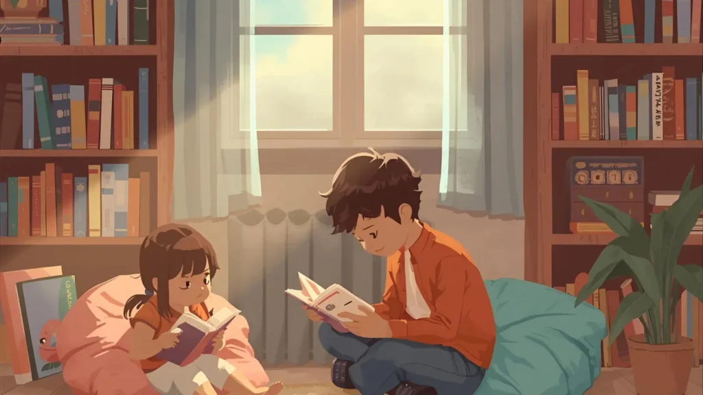 Bluey Reading Book Coloring Pages