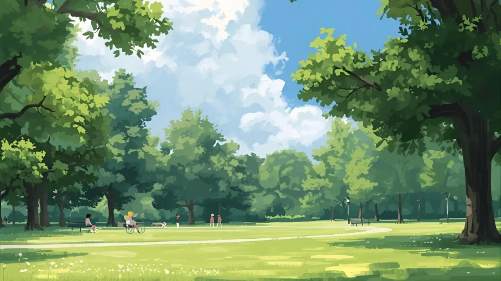 Bluey Running in the Park Coloring Pages