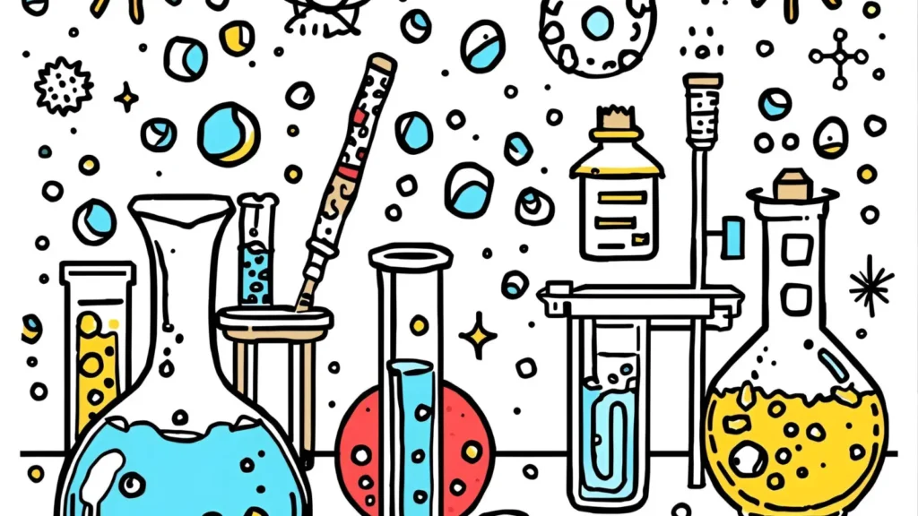 Bluey Science Experiment Coloring Pages