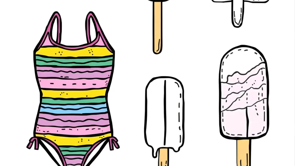 Bluey Summer Vacation Coloring Pages