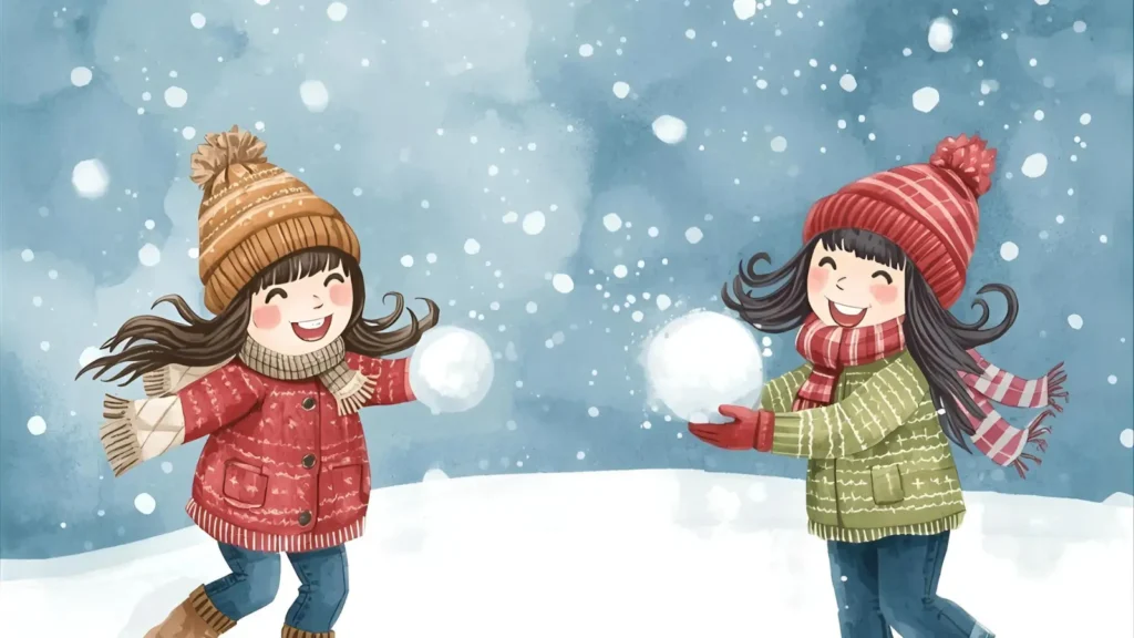 Bluey Winter Snow Day Coloring Pages