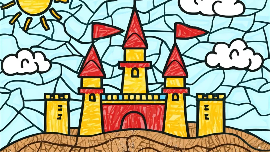 Bluey at the Beach Coloring Pages