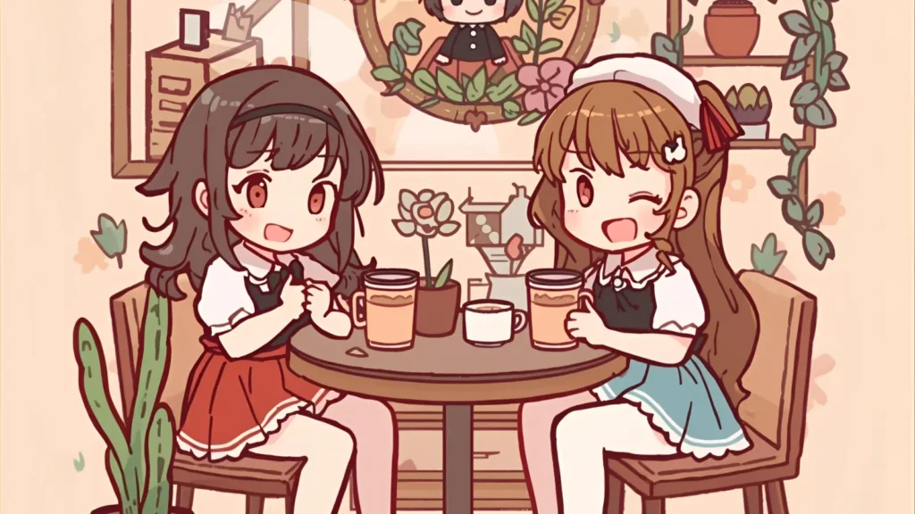 Bratz Coffee Shop Coloring Pages