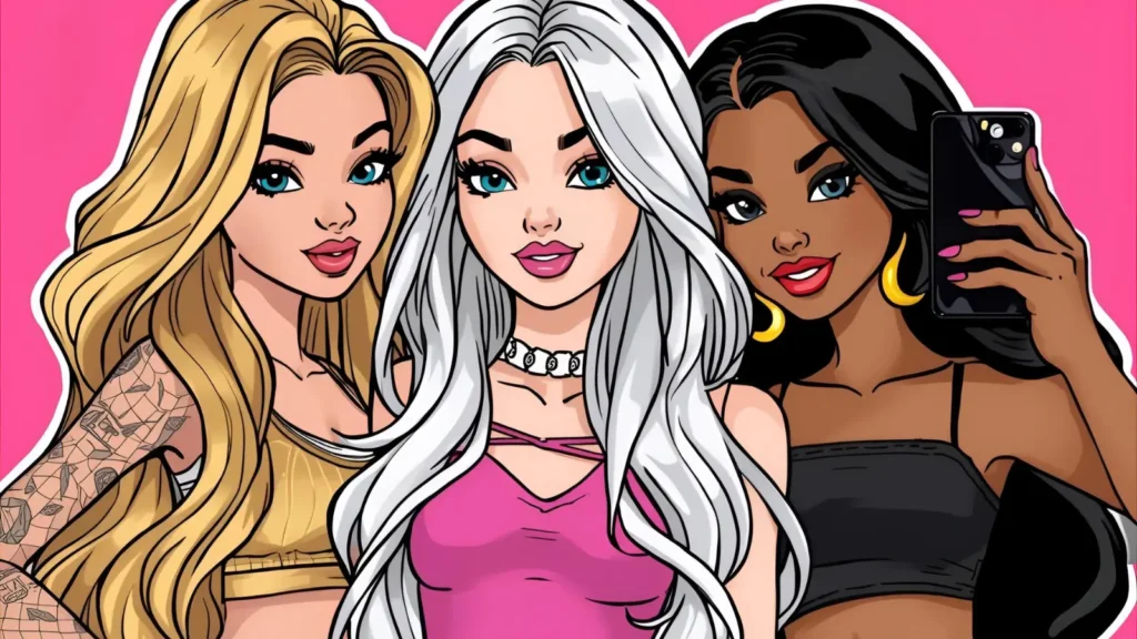 Bratz Selfie Coloring Pages