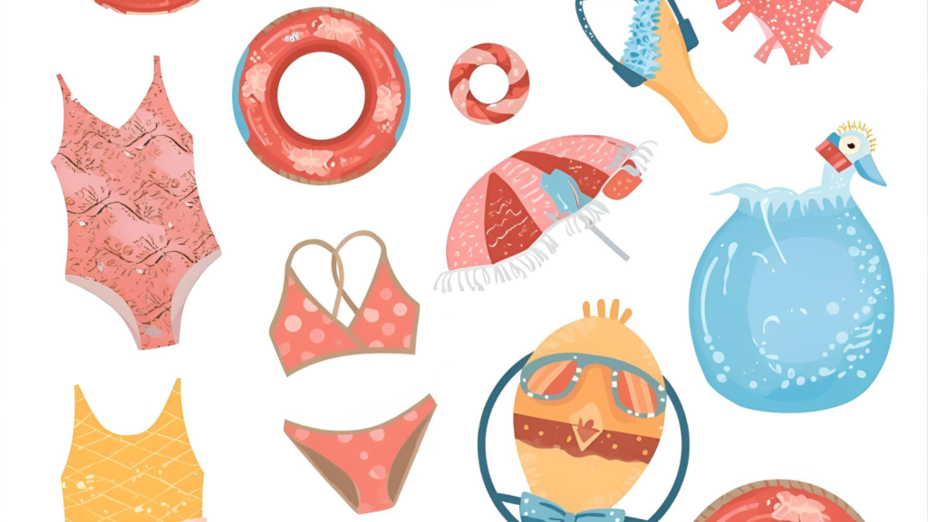 Bratz Swimming Pool Coloring Pages