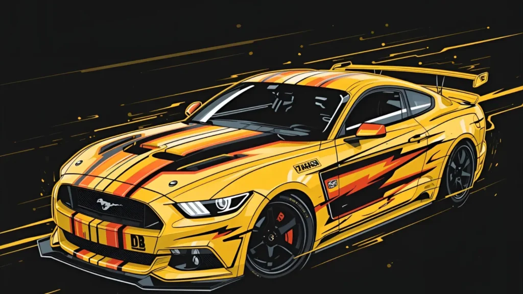 Lightning Bolt Race Car Coloring Page