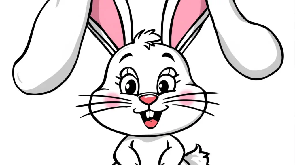 Cartoon Bunny Coloring Pages
