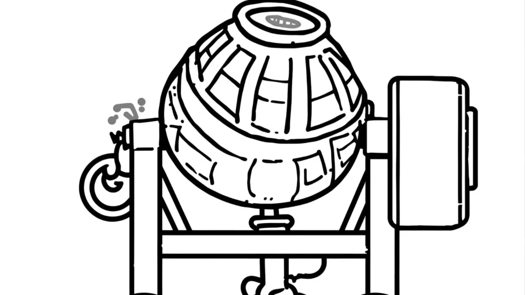 Cement Mixer Truck Coloring Pages
