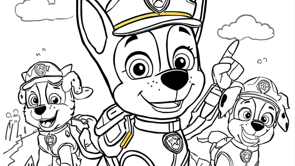 Chase Coloring Pages
