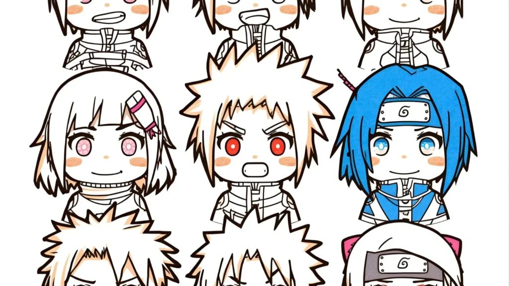 Chibi Naruto Coloring Pages