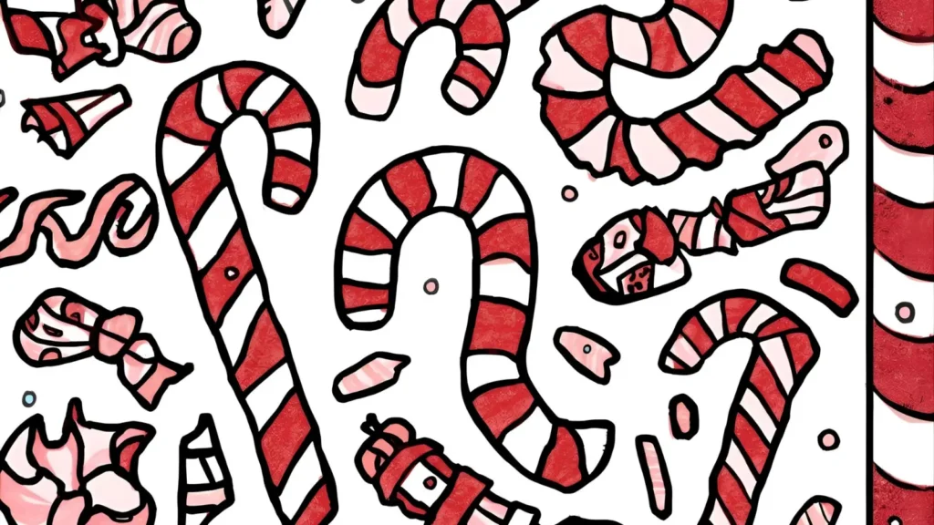 Christam Candy Coloring Pages