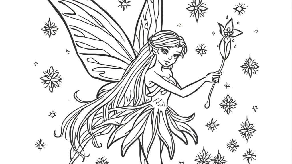 Christam Fairy Coloring Pages