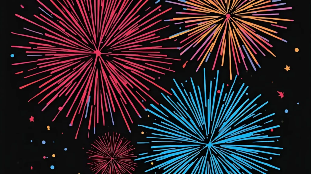 Christam Fireworks Coloring Pages