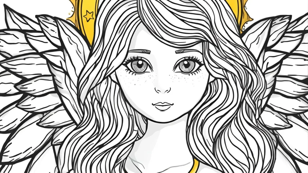 Christmas Angel Coloring Pages