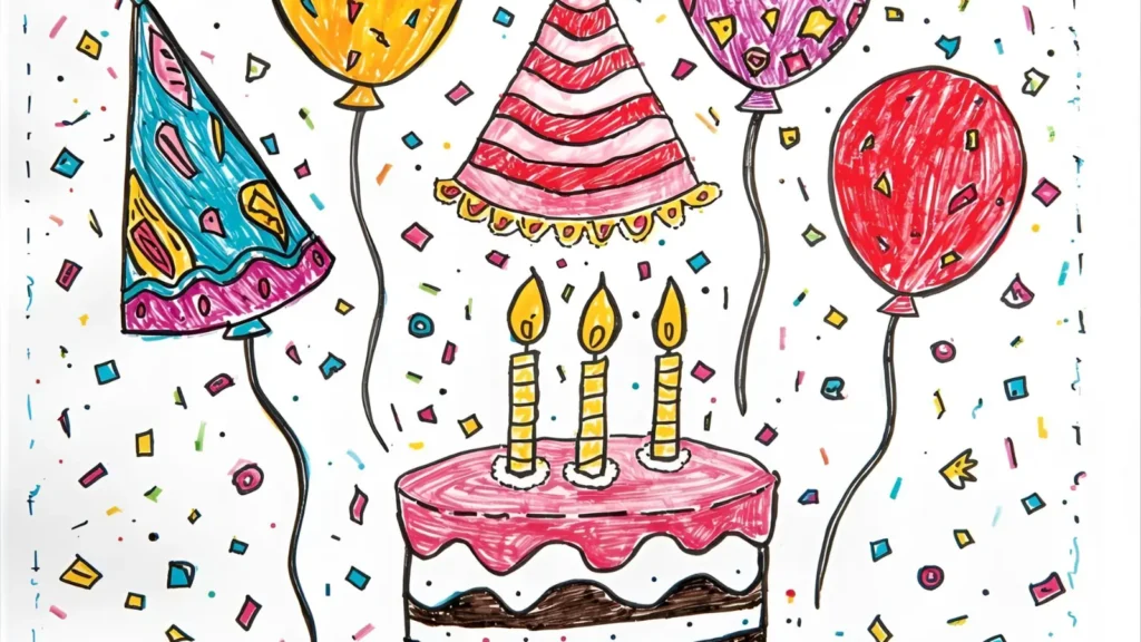 Cocomelon Birthday Party Coloring Pages