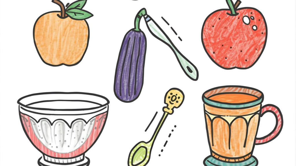 Cocomelon Food Time Coloring Pages