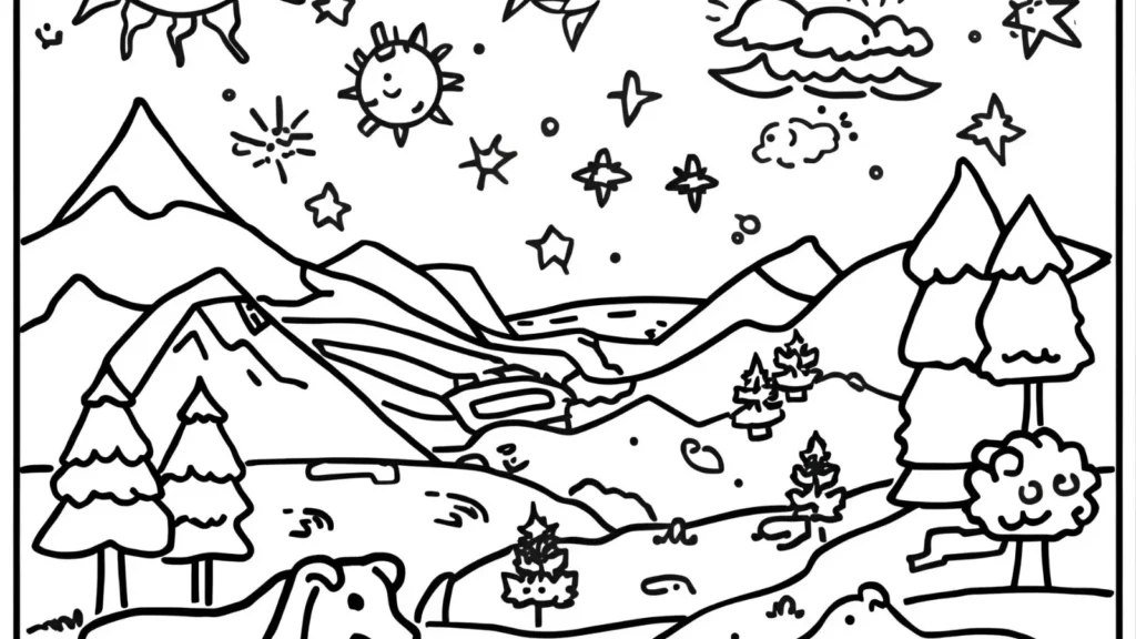 Creation Story Coloring Pages