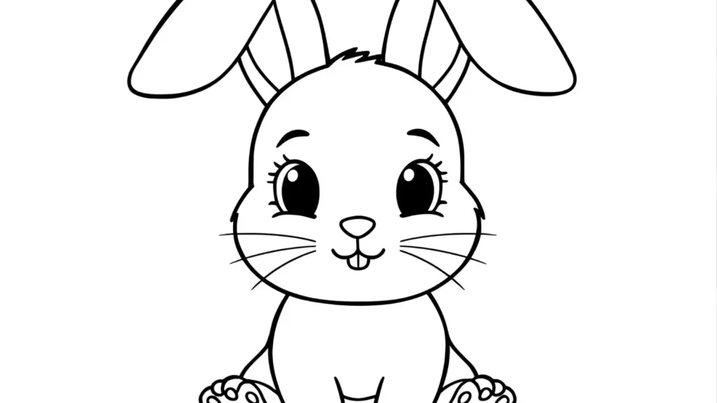 Cute Bunny Coloring Pages