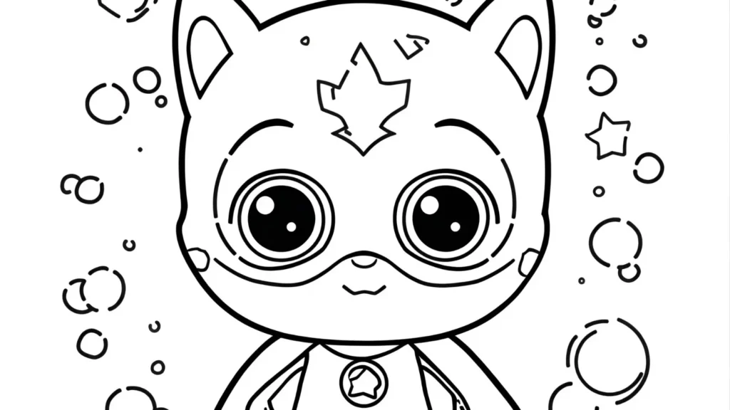 Cute Chibi Superhero Pages