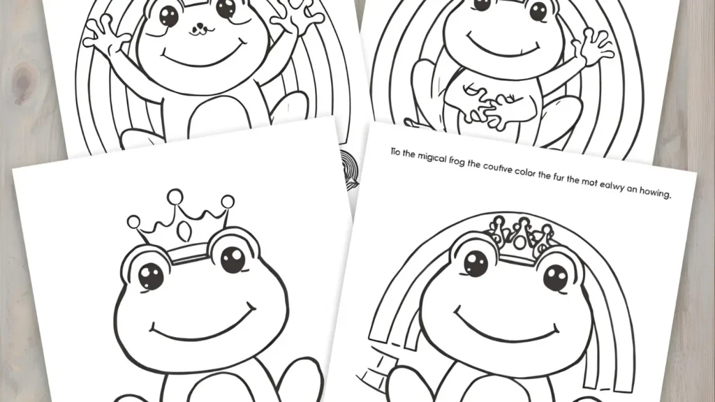 ute Frog Coloring Pages for Kids