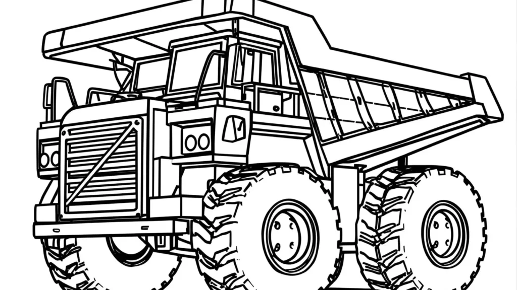 Dump Truck Coloring Pages
