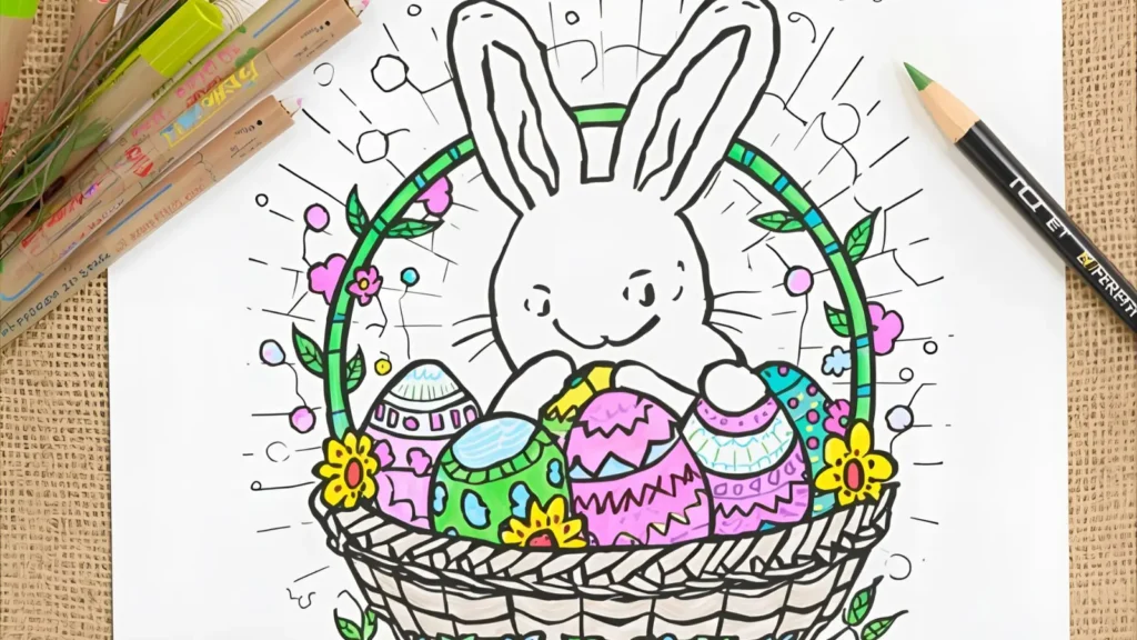 Easter Rabbit Coloring Pages