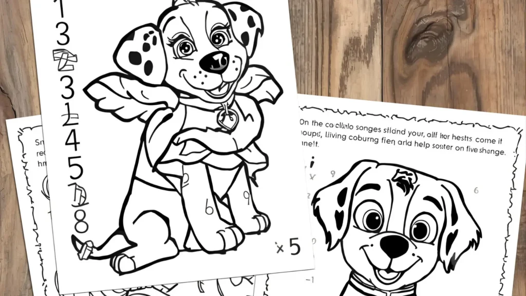Educational Paw Patrol Coloring Pages