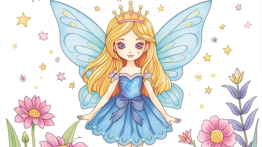 Fairy Princess Coloring Page