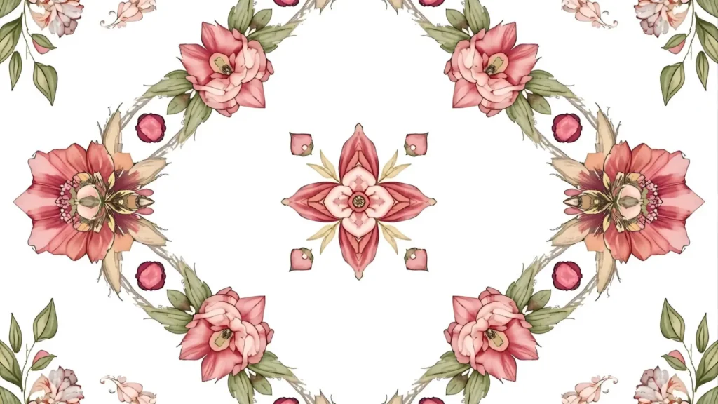 Floral Preppy Coloring Pages