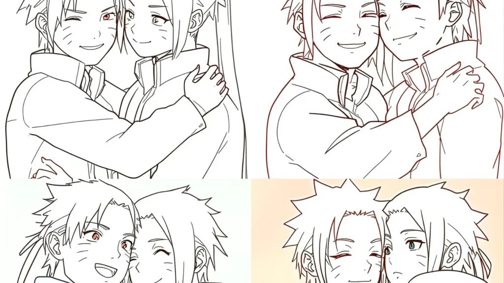 Friendship Moments Coloring Pages