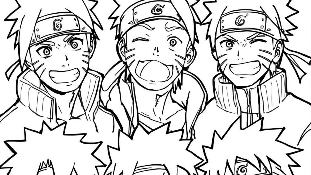 Funny Naruto Moments Coloring Pages