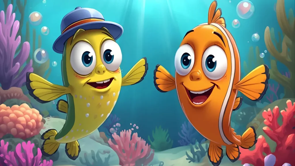 Funny Squid Cartoon Pages