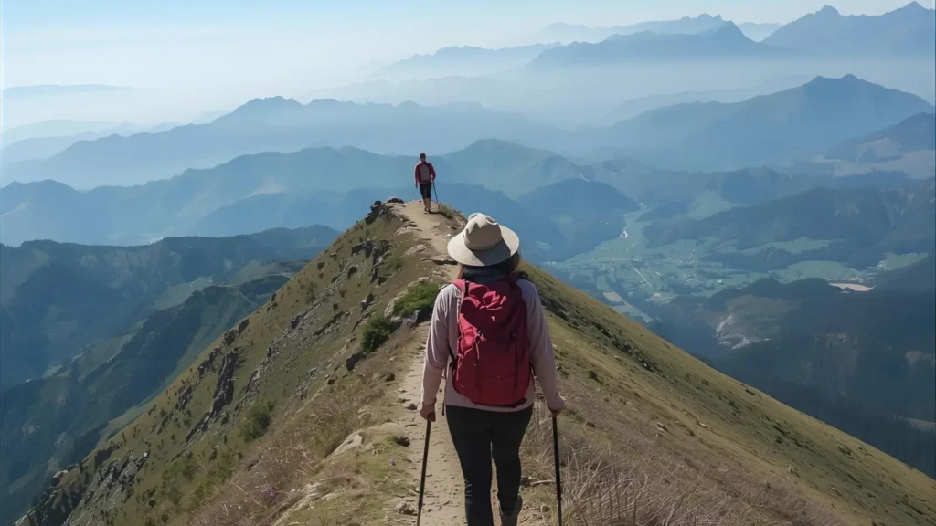 Global Hiking Captions for World Explorers