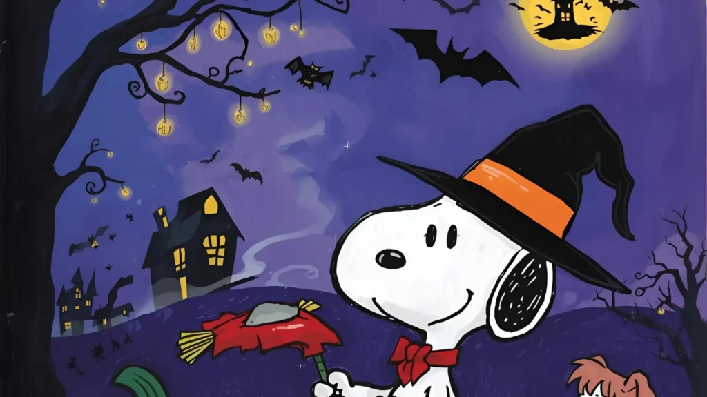 Halloween Snoopy Coloring Pages