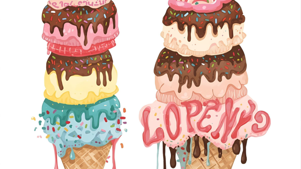 I Is for Ice Cream Alphabet Letters Coloring Pages