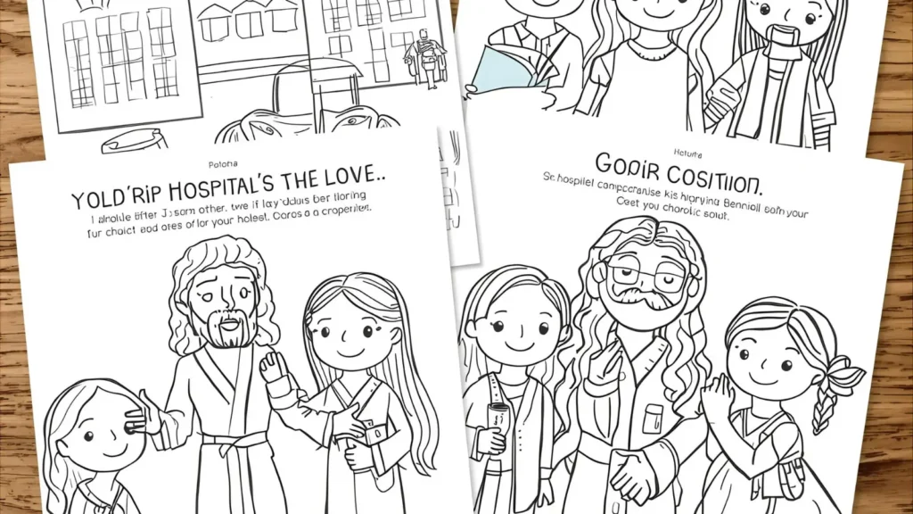 Jesus Healing the Sick Coloring Pages