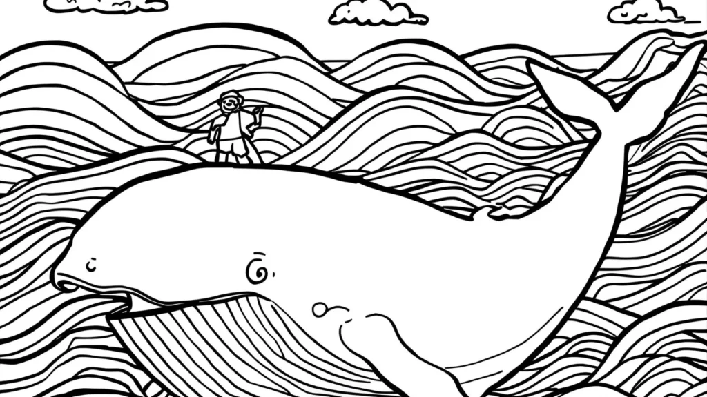 Jonah and the Whale Coloring Pages