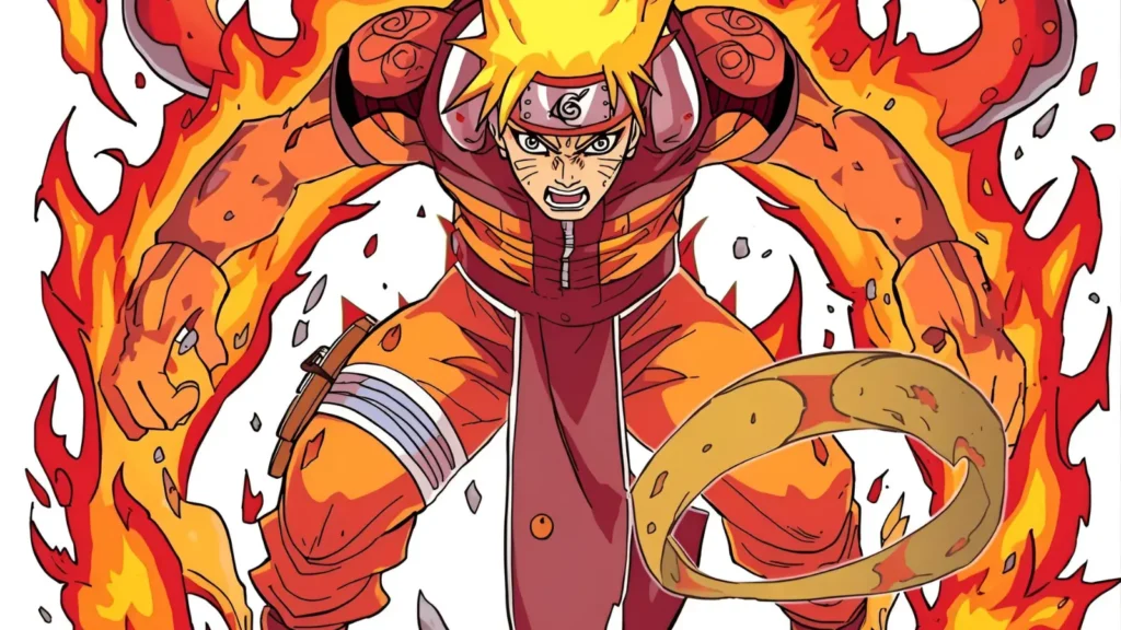 Kurama (Nine-Tailed Fox) Coloring Pages