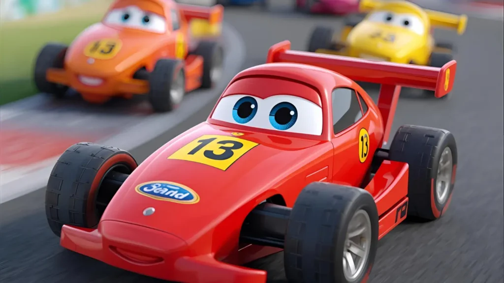 Mini Race Car Coloring Page