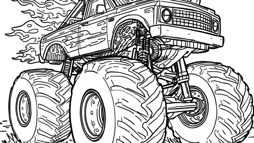 Monster Truck Coloring Pages